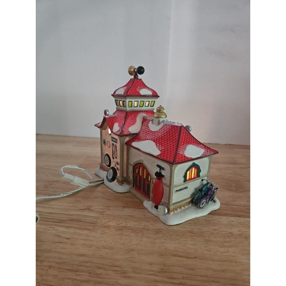 Dept 56 North Pole Bike Bicycle Shop Animated Wheel #4025281 Box & Cord Works - Picture 8 of 16